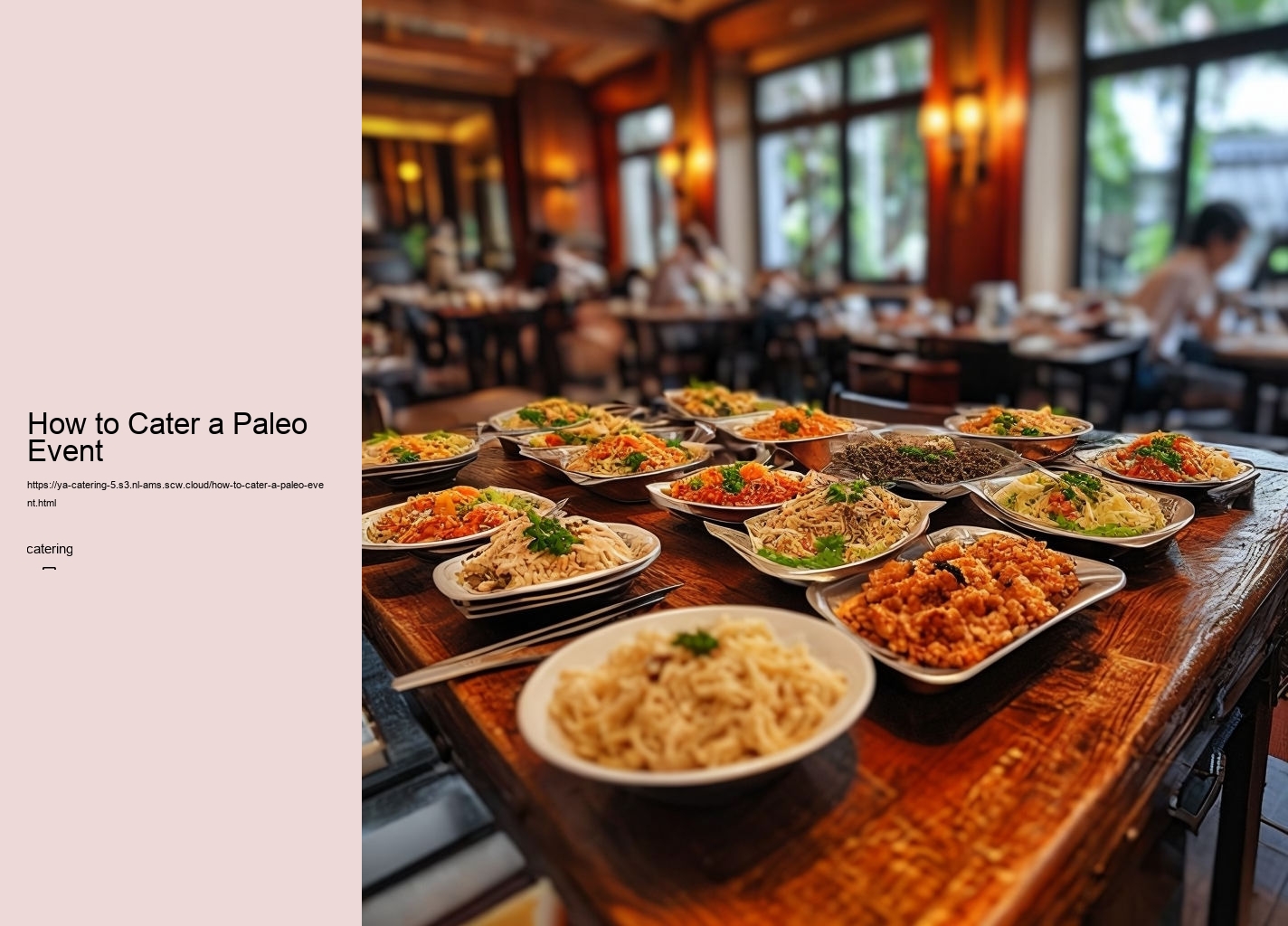 How to Cater a Paleo Event