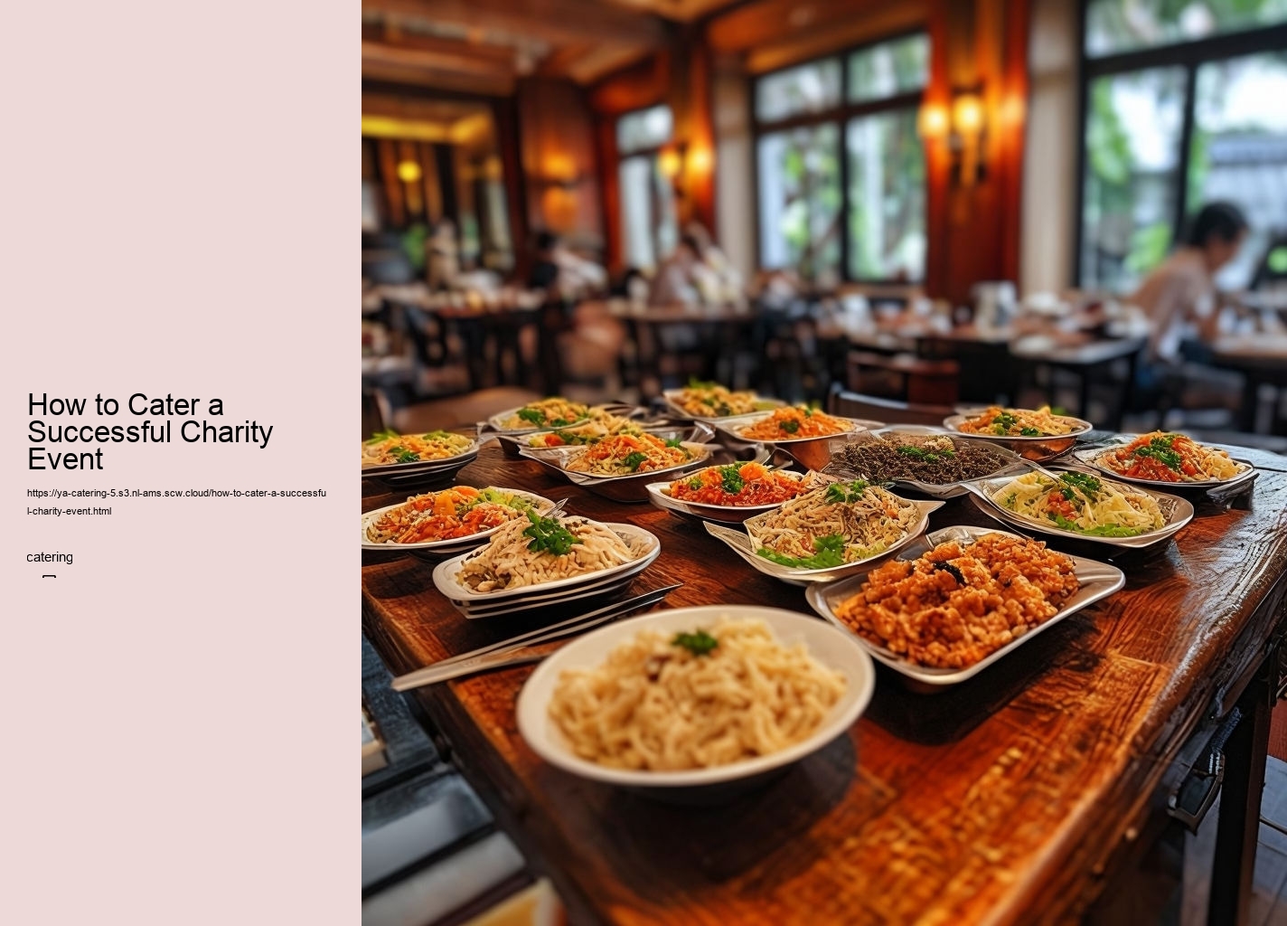 How to Cater a Successful Charity Event